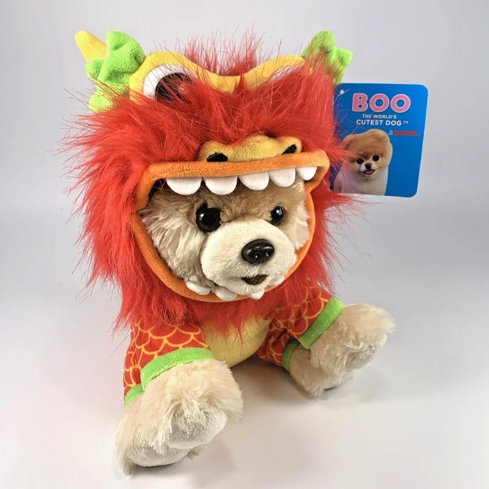 GUND Boo Worlds Cutest Dog Lunar New Year Dragon Pomeranian Stuffed Plush 9
